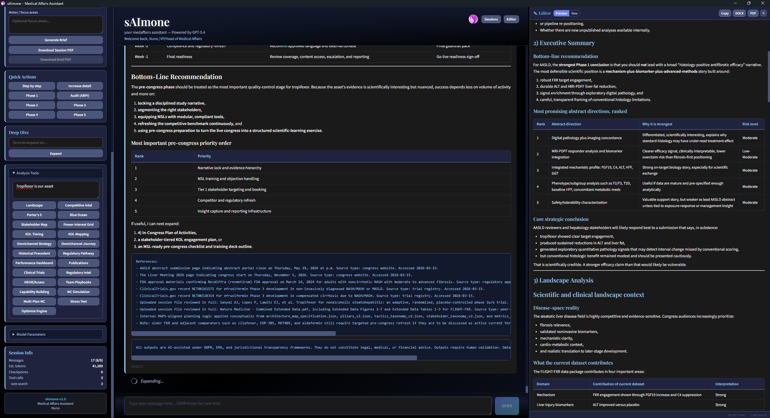 sAÏmone session output